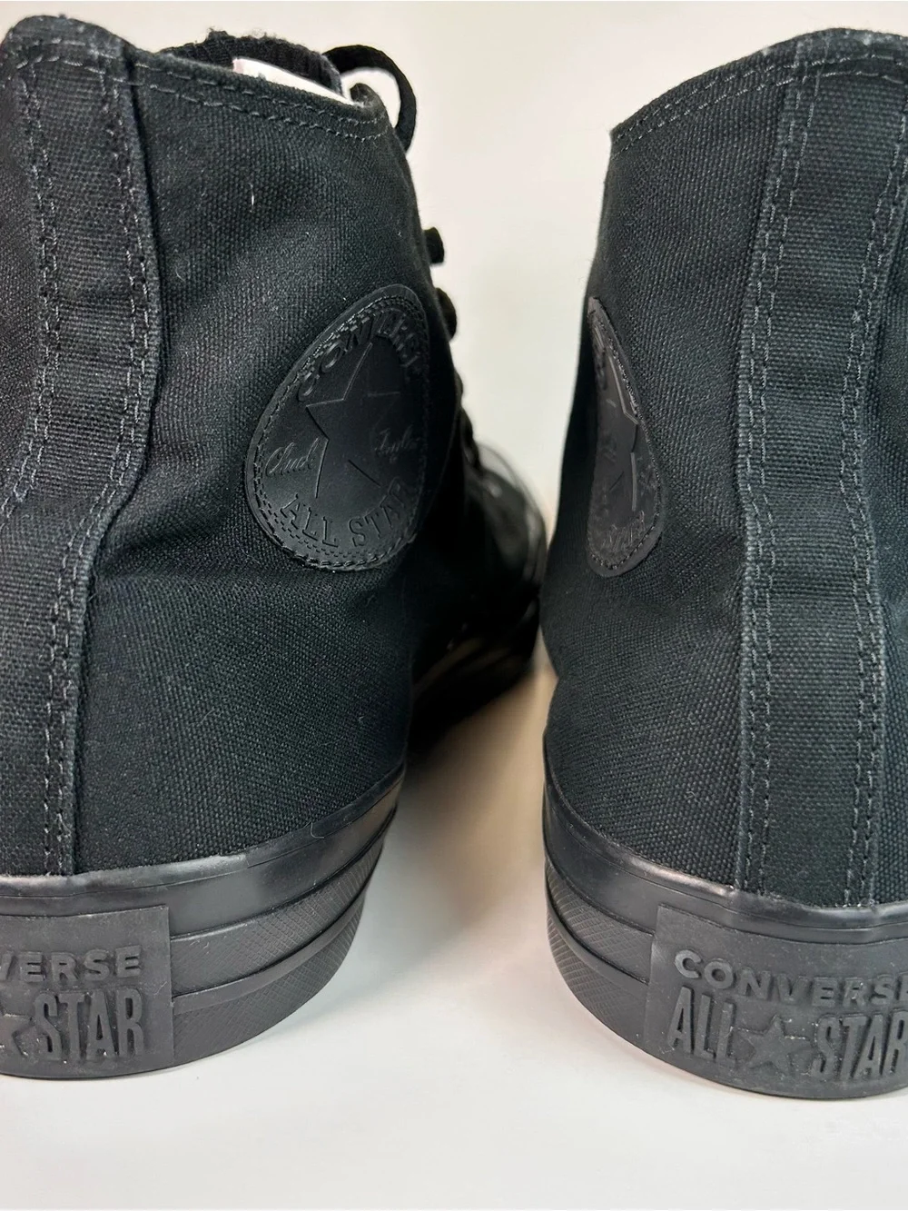 Converse X3310 Chuck Taylor All Star Black Embossed Hi-Tops Shoes Size M 15